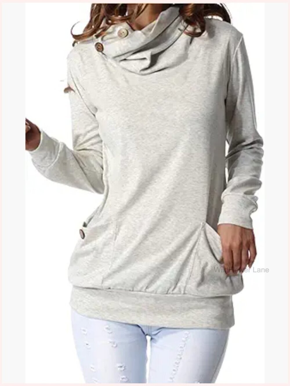 Long Sleeve Oversized Tunic Top for Leggings Loose Fit Pullover